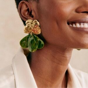 Sezane Georgia Earrings Green